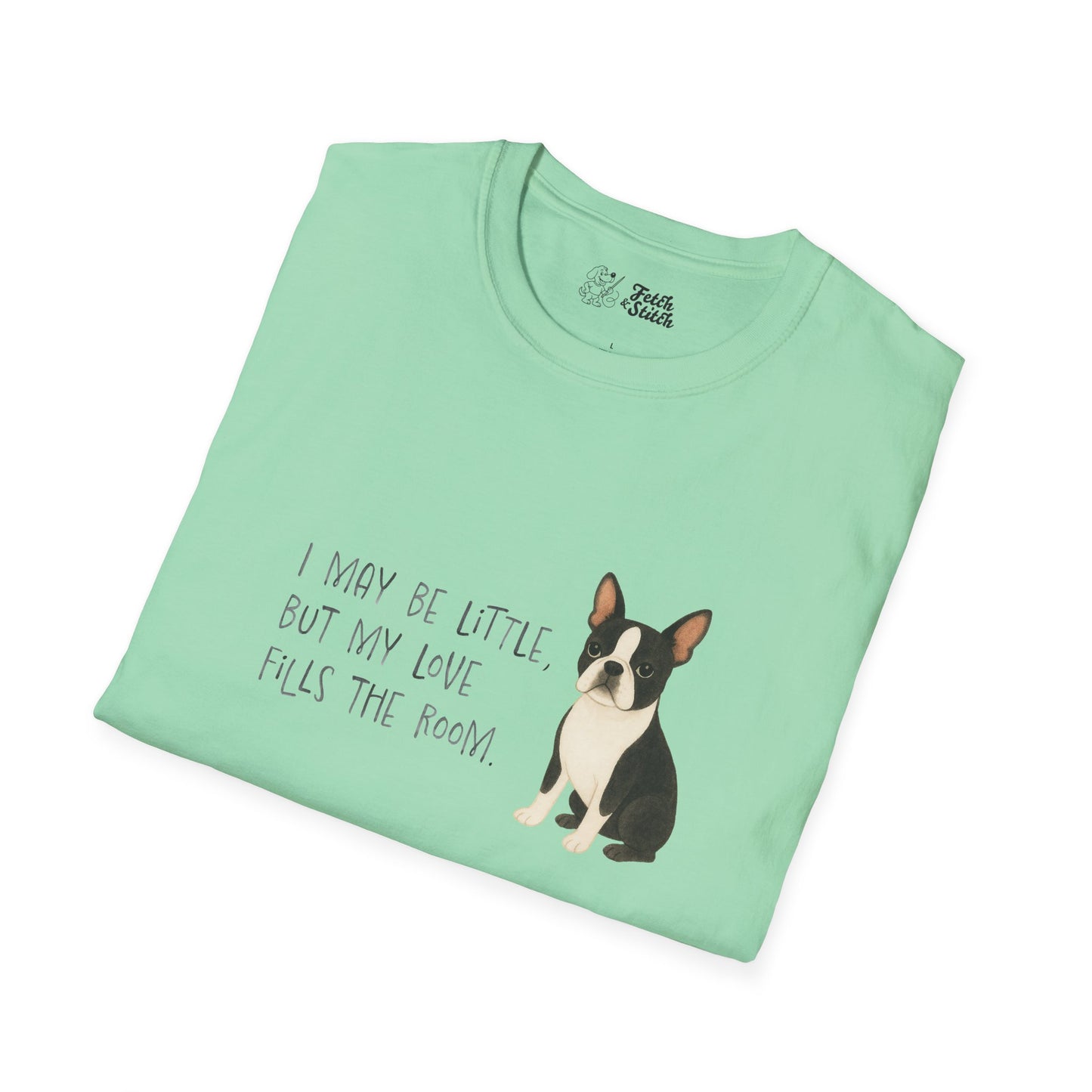 Love message Boston Terrier